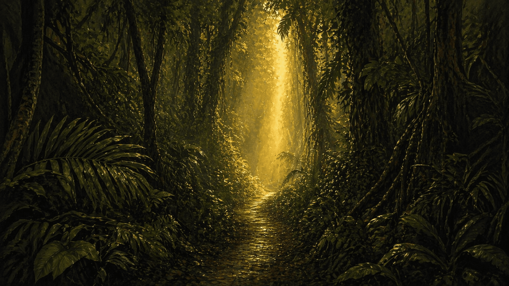 A trail through dense jungle — the walkabout that was always waiting